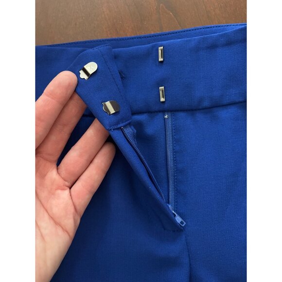 Black Label by Evan-Picone Straight-Leg Career Pants True Cobalt Blue Size 4 - Picture 8 of 11